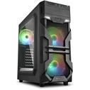 Κουτί Η/Υ Sharkoon VG7-W RGB ATX 1xAcryl Black