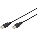 Καλώδιο USB Digitus 2.0 connection cable - Type-A (male)/ Type-A (male) - 1m