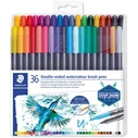 Μαρκαδόροι Staedtler fiber pen double tip water -based.36ST