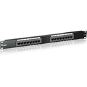 Patch Panel Equip 16x RJ45 Cat5e 19" 1HE Black