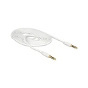 Καλώδιο Ήχου Delock jack 3,5mm -> 3,5mm M/M 2.00m 4Pin White