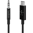 Καλώδιο 3.5mm Belkin RockStar Aud./USB-C 0,9m black F7U079bt03-BLK