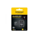 Κάρτα Μνήμης microSDXC 64GB Intenso Class 10 UHS-I U1 Performance