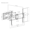 Βάση Τηλεόρασης Gembird FULL MOTION WALL MOUNT 60'-120'