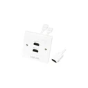 Πρίζ HDMI Logilink wall socket, 2-port, white
