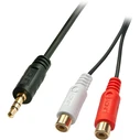 Καλώδιο RCA Lindy Stereo 3.5mm/2xRCA M/F 0.25m