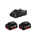 Φορτιστής Εργαλείων Bosch 2x 4.0Ah + GAL 18V-40