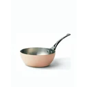 Τηγάνι De Buyer Prima Matera Saut Pan Copper/Steel 24cm curved induc.