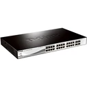Network Switch 444mm D-Link DGS-1210-28P 4*Combo/24*GE PoE