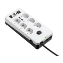 Πολύπριζο Ασφαλείας Eaton Protection Box 6 USB Tel@ Din 2500 Watt