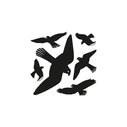 Διακοσμητικά Αυτοκόλλητα Herma window decor warning birds 30x30 cm