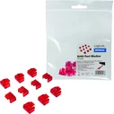 Port Blockers Logilink RJ45 Set 10pcs rot