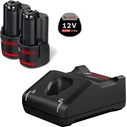 Φορτιστής Εργαλείων Bosch Basis Starter Set 2x2.0Ah + GAL 12V-40