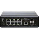 Network Switch LevelOne 8x GE IGP-1061 2xGSFP 240W 8xPoE+