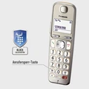 Ασύρματο Τηλέφωνο Panasonic KX-TGE260GN champagne