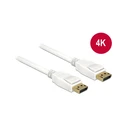 Καλώδιο DisplayPort Delock DP -> DP M/M 2.00m White 4K