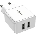 Φορτιστής Πρίζας Ansmann HC212 2xUSB 2400mA white