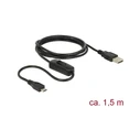 Καλώδιο USB Delock micro B -> A St/St 1.50m Ein/Aus-Sch
