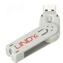 Kλειδαριά Lindy key for USB port lock white
