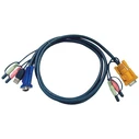 Καλώδιο KVM Aten 2L-5302U - Keyboard / Video / Mouse / Audio - 1.83 m
