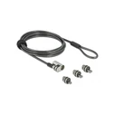 Κλειδαριά Laptop NaviLock security cable with 3 locking heads