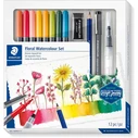 Μαρκαδόροι Staedtler "Design Journey" Watercolor Set Flowers 100% EFC ( 12 pieces)