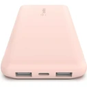 Powerbank Belkin 10.000mAh pink 15W+USB-A/C Kab. 15cm BPB011btRG