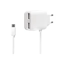 Φορτιστής Πρίζας LogiLink USB +Micro-USB-Cable 2 x USB Port