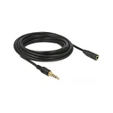Καλώδιο Ήχου Delock extension jack 3.5mm 4Pin St > Bu 5.0m Black