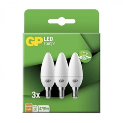 Λάμπες LED 1x3 GP Lighting B35 Candle E14, 4,9W (40W) 470lm GP 087823