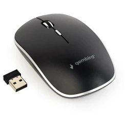 Ποντίκι Ασύρματο Gembird OPT 4 buttons inkl. nano USB Black