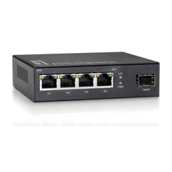 Network Switch LevelOne 4x GE GEU-0521 1xGSFP Metall