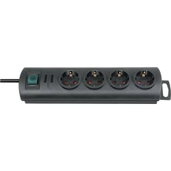 Πολύπριζο Brennenstuhl PRIMERA-LINE 4 fold black 1,5m