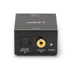 Convert Lindy DA-Wandler,TosLink (optisch) & koaxial to RCA-Stereo