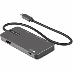 Docking Station StarTech USB-C to 4K 30Hz HDMI, 100W Pass-through, SD/MicroSD Slot, 3-Port USB 3.0 Hub, Thunderbolt 3 (DKT30CHSDPD)