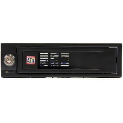 Front Panel StarTech Hot Swap Mobile Rack 5.25in Trayless for 3.5in - (HSB100SATBK)