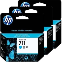 Μελάνι HP 711 - 3-pack - dye-based cyan - original - DesignJet