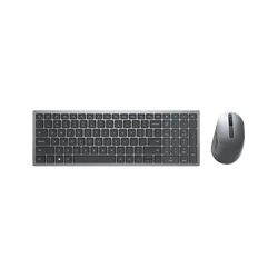 Σετ Πληκτρολόγιο & Ποντίκι Ασύρματο Dell KM7120W RF + Bluetooth QWERTY Grey, Titanium