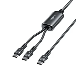 Καλώδιο USB Unitek USB-C 2-in-1 PD 100W SILICONE 1.8M