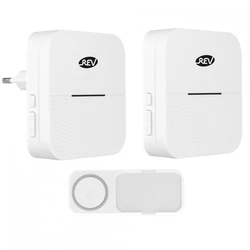 Smart Κουδούνι REV Orchestra RC Gong-Set w. button white Link2Home