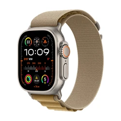 Smartwatch Apple Ultra 2 Natural LTE 49mm Titanium Case with Alpine Loop M - Tan