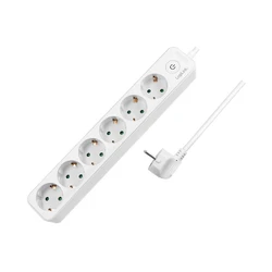Πολύπριζο Logilink 6-way, 6xCEE 7/3,with switch 1,5m