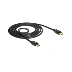 Καλώδιο DisplayPort Delock DP 1.2 -> DP M/M 1.5m Black 4K 60Hz