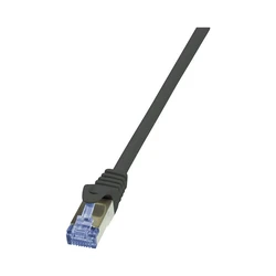 Καλώδιο Δικτύου Logilink with Cat7-Rohk. S/FTP Black 0,25m