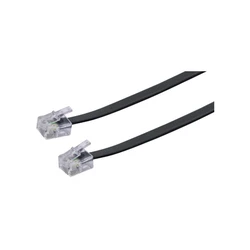 Καλώδιο Τηλεφωνικό Schwaiger TAE RJ11 -> RJ11 6P4C 6m black flach