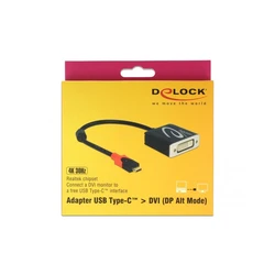 Αντάπτορας USB Delock USB/C St to DVI Bu 4K 60Hz