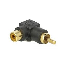 Αντάπτορας RCA Delock Cinch male to female angled