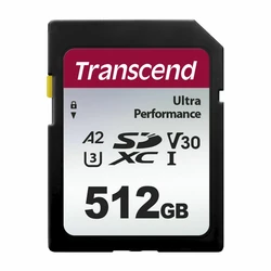 Κάρτα Μνήμης SDXC 512GB Transcend 340S Class 10 UHS-I U3 A2 V30