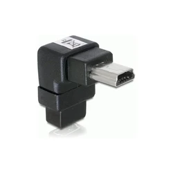Αντάπτορας USB Delock mini B to mini B male / female 90° angled