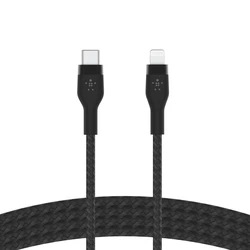 Καλώδιο USB Belkin Flex Lightning/USB-C 15W 1m black CAA011bt1MBK
